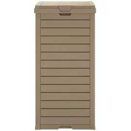vidaXL Outdoor-Mülltonne 41 l Hellbraun