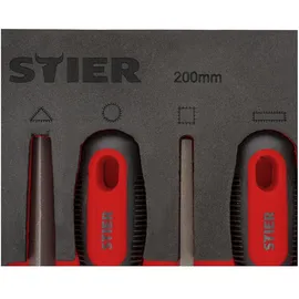 Stier Werkstattfeilen-Satz 200 mm H2 5-teilig