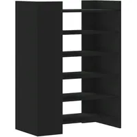 VidaXL Schuhschrank Schwarz 74,5x37,5x100 cm Holzwerkstoff