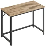 VASAGLE Schreibtisch 100 cm x 76 cm x 50 cm Braun-Schwarz
