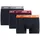 Nike Trunk Boxershorts Schwarz / Orange / Rot M 3er Pack
