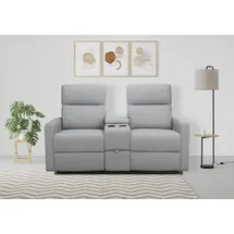 Home Affaire 2-Sitzer HOME AFFAIRE "Daoulas, 2er-Kinosofa, TV-Sessel, Multimedia-Sofa", grau (hellgrau), B:167cm H:102cm T:95cm, Sofas, Kinosofa mit Relaxfunktion, Getränkehalter und Stauraum