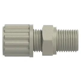 Riegler Gerade Einschraubverschraubung, G 1/4 a., für Schlauch 4/6 mm, PP