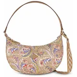 Oilily Umhänge-Wickeltasche Lakshmi Paisley Beige/Gold