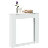 vidaXL Kaminumrandung 100 x 20 x 100 cm Weiß