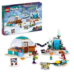 LEGO Friends 41760 Ferien im Iglu, Camping-Spielset mit Spielzeug-Hunden