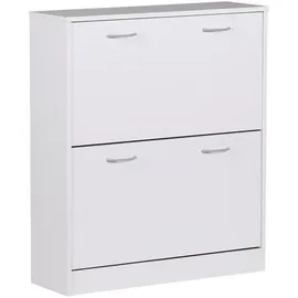 Wohnling Schuhschrank 75 x 87 x 24 cm weiß / weiß