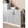 Beliani Zehna Aktenschrank 80 x 40 x 80 cm grau/weiß