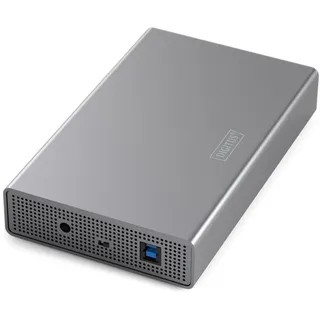 Digitus USB 3.0 Festplattengehäuse 3,5 SATA, 16TB, Aluminium – Digital/Daten (DA-71106-1)