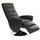miliboo Relaxsessel NELSON Kunstleder 70 x 100 x 80 cm Schwarz mit Liegeposition