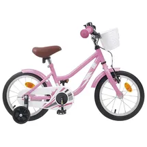 vidaXL Kinderfahrrad 14 Zoll rosa