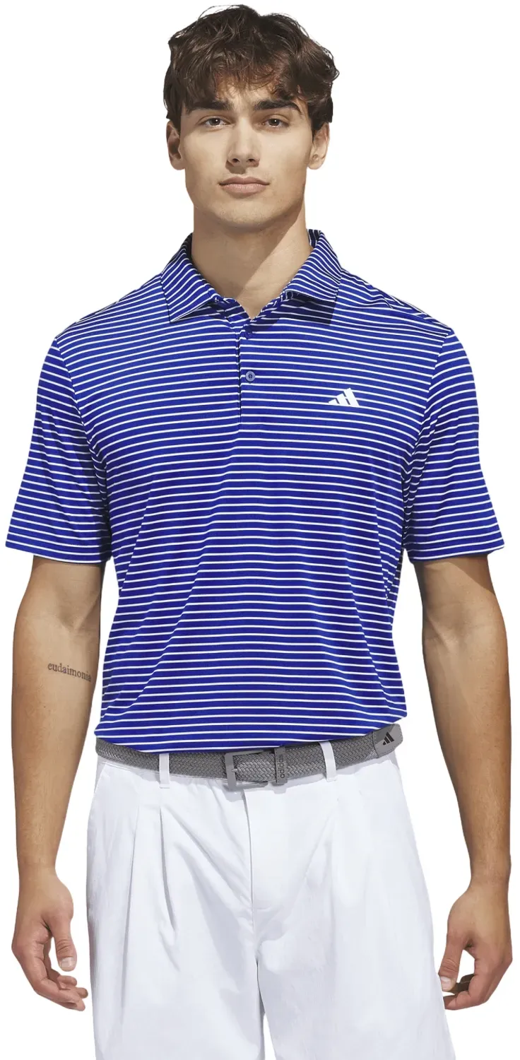 adidas Polo Performance Two-Color Stripe, royal/weiß