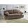 luma-home Schlafcouch Mikrofaser mit Bettkasten 2-Sitzer Braun