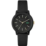 Lacoste Analog Quarzuhr für Damen mit Schwarzes Silikonarmband - 2001212