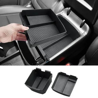 CDEFG Kompatibel mit Hyundai Tucson NX4 2025 2026 Facelift Mittelkonsole Armlehne Aufbewahrungsbox Doppelschicht Auto Center Console Organizer Tray Tucson 2025 N Line Zubehör