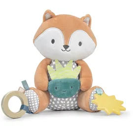 Ingenuity Calm Springs Plüsch Spielgefährte - BPA-freier Sonnenbeißring, Stoffe mit verschiedenen Texturen, Kitt der Fuchs