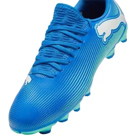 Puma Future 7 Play FG/AG Fußballschuhe Kinder 01 hyperlink blue/mint/white 38