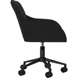 vidaXL Bürostuhl Drehbar Samt Schwarz