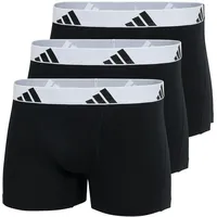 adidas Active Flex Cotton Trunk Schwarz / Weiß S 3er Pack