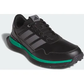 adidas S2G 26 LEATHER SPIKELESS GOLFSCHUH - Core Black / Grey Four / Court Green - 43 1/3