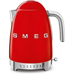 SMEG - Wasserkocher KLF04 (variable Temperatursteuerung), 1,7 l, rot