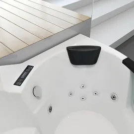 Home Deluxe Laguna L kompakt Whirlpoolbadewanne 140 x 140 cm (Laguna L weiß - komp)