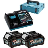 Makita Power Source Kit 40 V XGT Li-Ion 2 x 2,0 Ah + DC40RA Ladegerät + Makpac 191V07-0