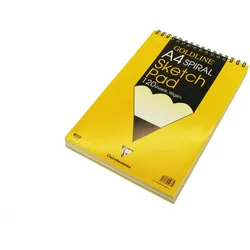 Clairefontaine 4x Goldline Sketch Spiralblock, 60 Blatt A4 95g - GSSPA4Z