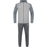 Jako Unisex Kinder Trainingsanzug Polyester Performance mit Kapuze, soft grey/steingrau, 164