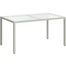 vidaXL Gartentisch 150 x 90 x 75 cm Weiß