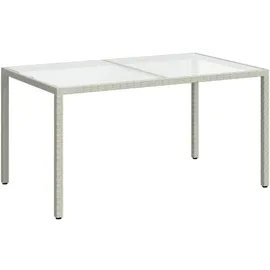 vidaXL Gartentisch 150 x 90 x 75 cm Weiß