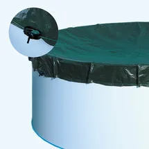 SUMMER FUN Winter-Poolabdeckung Rund grün 400 - 420 cm