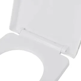 vidaXL Toilettensitz mit Absenkautomatik Weiß