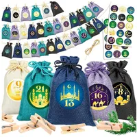 LuxusKollektion befüllbarer Adventskalender Adventskalender Ramadan 2025 zum Befüllen 30 Säckchen wiederverwendbar