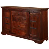 Massivmoebel24 Sideboard Akazie 150 x 89 x 45 cm Braun