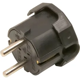 REV Ritter Schutzkontakt Flachstecker Schwarz