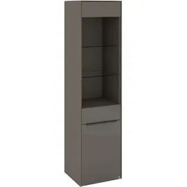 Set One by Musterring Standvitrine Reno 48 x 42 x 185 cm Grau