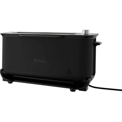 NINJA Toaster ST100EU Ninja Foodi, 1 Schlitz, 2400 W, 2-in-1 Toaster & Grill schwarz