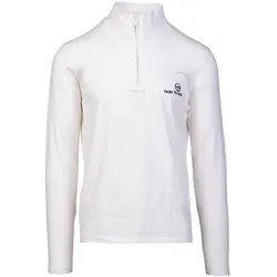 Sweatshirt SERGIO TACCHINI "DAYTONE HIGH NECK TOP _ Herren", Herren, Gr. L, weiß (gardenia), 98% BAUMWOLLE, 2% ELASTAN, Sweatshirts, Langarmshirt Herren, leichtes Sweatshirt, T-Shirt lang, Outdoor, Sale