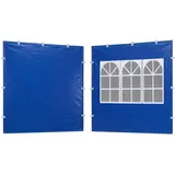 Relaxdays Pavillon-Seitenteile 2 Stück 2,90 x 1,90 x 0,50 m Blau