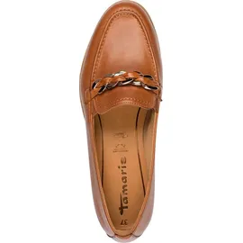 TAMARIS LEATHER) Loafers (1-24200-42) cognac