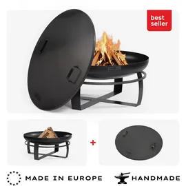 Cook King Feuerschale VIKING Ø 80 cm Schwarz