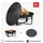 Cook King Feuerschale VIKING Ø 80 cm Schwarz