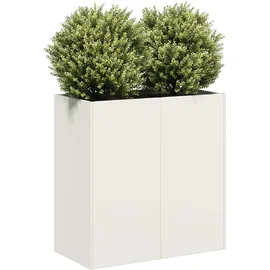 vidaXL Pflanzkübel 120 x 40 x 80 cm Weiß