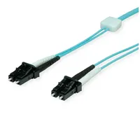 EasyLan LWL-LED-Patchkabel duplex 50/125μm OM3, LC/LC, türkis, 1 m