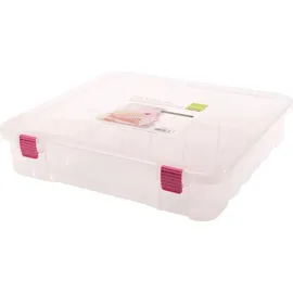 Vaessen Creative Aufbewahrungsbox 35,6 x 37,5 x 8,6 cm 1-tlg. transparent/weiß