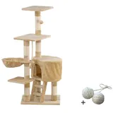 Rohrschneider ® Katzenbaum Felina mit Gratis-Spielball, beige