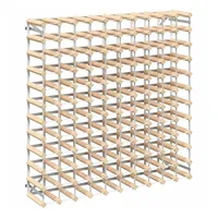 vidaXL Weinregal 110 x 110 x 22,5 cm Beige