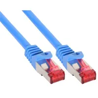 InLine Patchkabel, Cat6, S/FTP, RJ-45/RJ-45, 0.5m, blau (76950B)