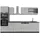 Vicco Küchenzeile R-Line 300 cm Grau